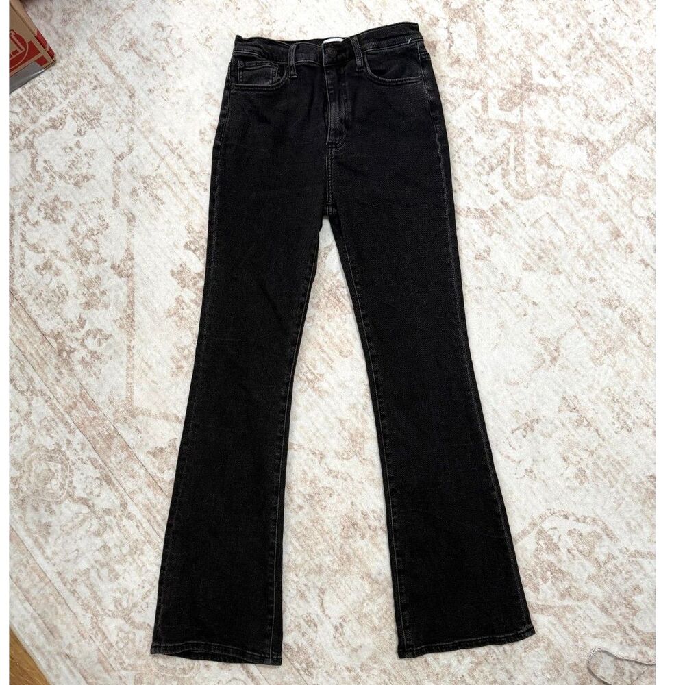 Pistola Black Wash High Rise Bootcut Flare Stretch Jeans Women's 27